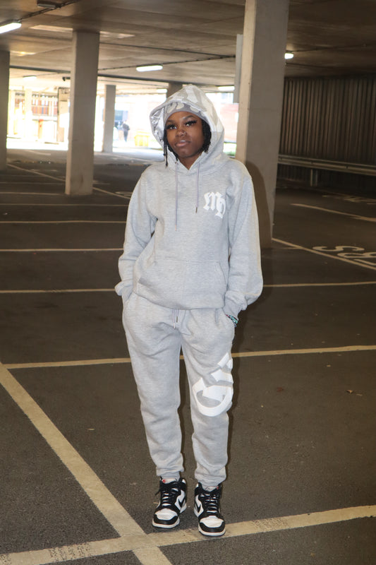 ‘Meeshed’ Grey & White Tracksuit